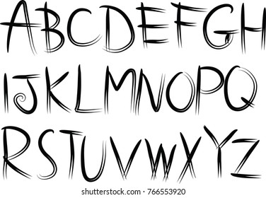 capital letters design set