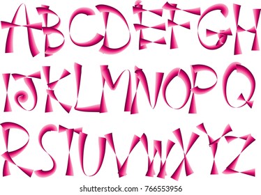 capital letters design set