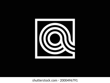 Capital Lines Letter Q. Creative Line Letters Design, Graphic Alphabet Symbol For Logo, Poster, Invitation. Vector Illustration