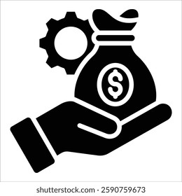Capital Management Icon Element For Design