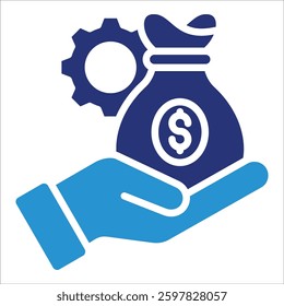 Capital Management Icon Element For Design