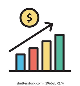 Capital market Vector Icon which can easily modify or edit
 
