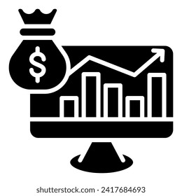 Capital Markets icon line vector illustration