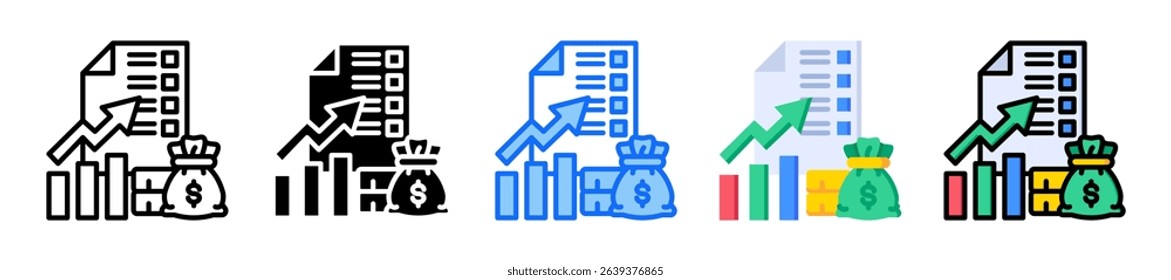 Capital Plan Icon Element For Design