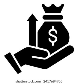 Capital Raise icon line vector illustration