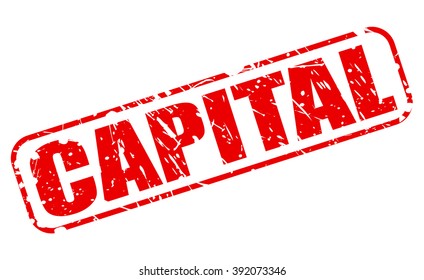 CAPITAL red stamp text on white