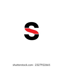 Der Großbuchstabe wird in den Papierschlitz eingefügt. So erstellen Sie Logos, Embleme, Monogramme . S Pinselstriche Schlagbuchstaben Logo Design. Schwarz-Paint Logo Symbol mit elegantem Circle Vector Design. 