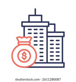 Capital Venture Icon Element For Design