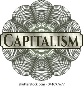 Capitalism abstract rosette