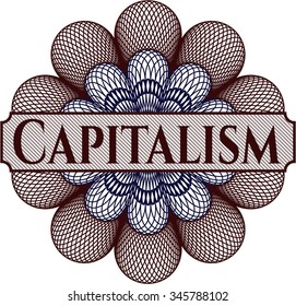 Capitalism abstract rosette
