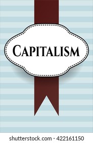 Capitalism card or banner