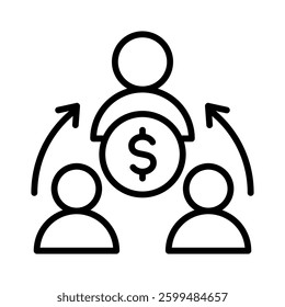 Capitalism Icon Element for Design