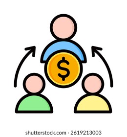 Elemento de icono de capitalismo para el diseño