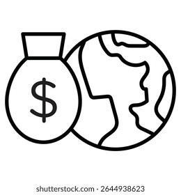 Ícone do capitalismo ícone simples plano símbolo do vetor