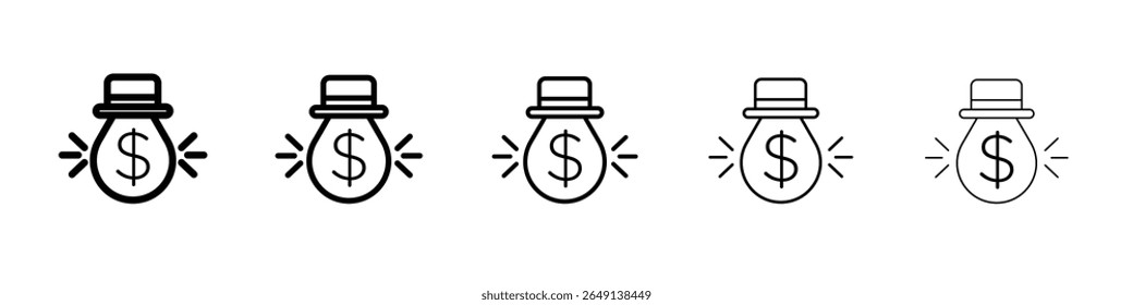 Ícone do capitalismo ilustração simples logotipo arte