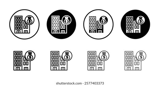 Capitalism icon Vector logo set flat