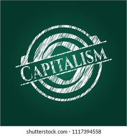 Capitalism on blackboard