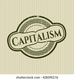 Sello de caucho del capitalismo