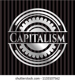 Capitalism silver emblem