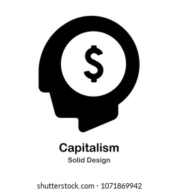 Capitalism Solid icon