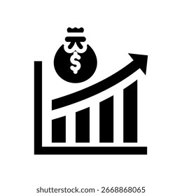 Capitalization Icon Glyph Vector Illustration