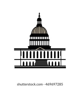 Capitol Building Logo Stock Vector (Royalty Free) 1247286109