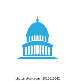 Capitol building icon design illustration template