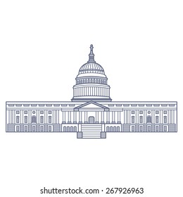 Capitol Building Illustration Vector Stock Vector (Royalty Free ...