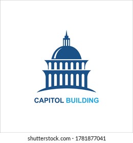 Capitol Building Logo Design Vector Icon Stock Vector (Royalty Free ...