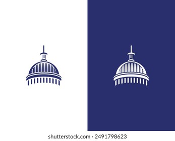 Capitol building logo icon vector template