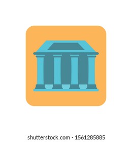capitol building on white background vector illustration design