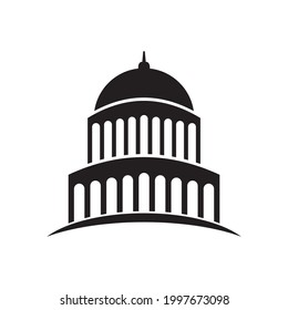 Capitol building usa icon design