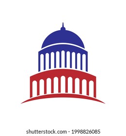 Capitol building usa icon design