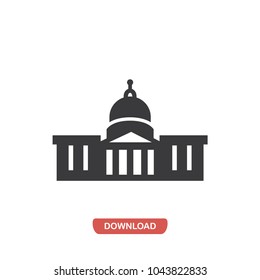 Capitol Building Vector Icon 