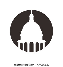capitol building vector logo.