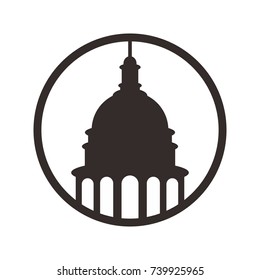 capitol building vector logo.