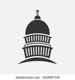 capitol congress meeting building icon,vector illustrator