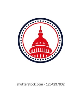 Capitol Dome Logo Stock Vector (Royalty Free) 1254237832