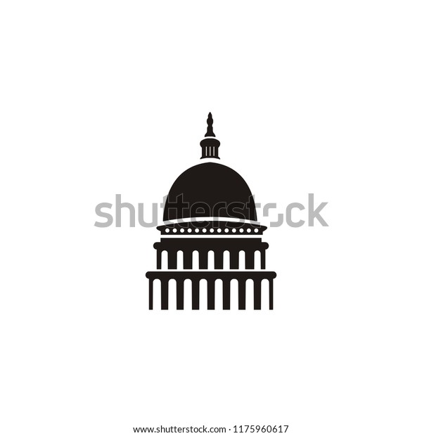 Capitol Dome Logo Stock Vector (Royalty Free) 1175960617 | Shutterstock