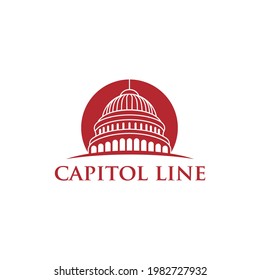 Capitol Dome logo design for historic construction American logo design