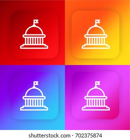 Capitol four color gradient app icon set