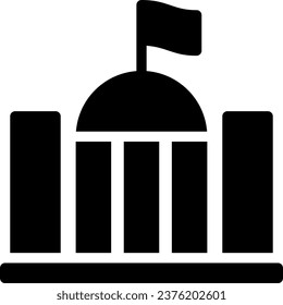 vector de ilustración de icono de glifo de mayúsculas
