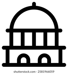 Capitol Government Icon for Democracy Politics Election