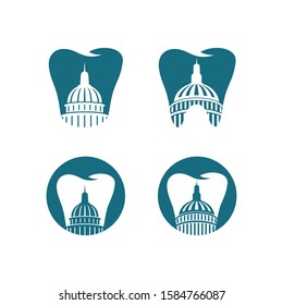 Capitol Hill Dental Logo Symbol in four Variant Designs