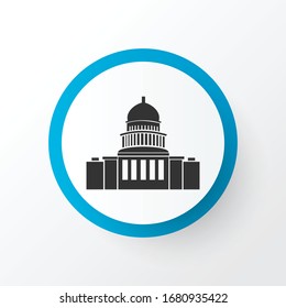 Capitol hill icon symbol. Premium quality isolated congress element in trendy style.