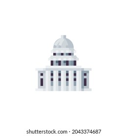 Capitol Icon Isolated On White Background