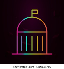 capitol nolan style icon. Simple thin line, outline vector of building landmarks icons for ui and ux, website or mobile application
