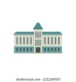 Capitol parliament icon. Flat illustration of Capitol parliament vector icon isolated on white background