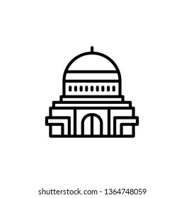 Capitol vector icon. Capitol building icon. Government icon in trendy flat style isolated on white background. Symbol for your web site design, logo, app, UI. Vector illustration, EPS - Vector