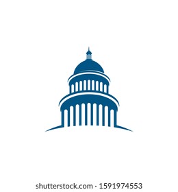 Capitol vector icon illustration design template